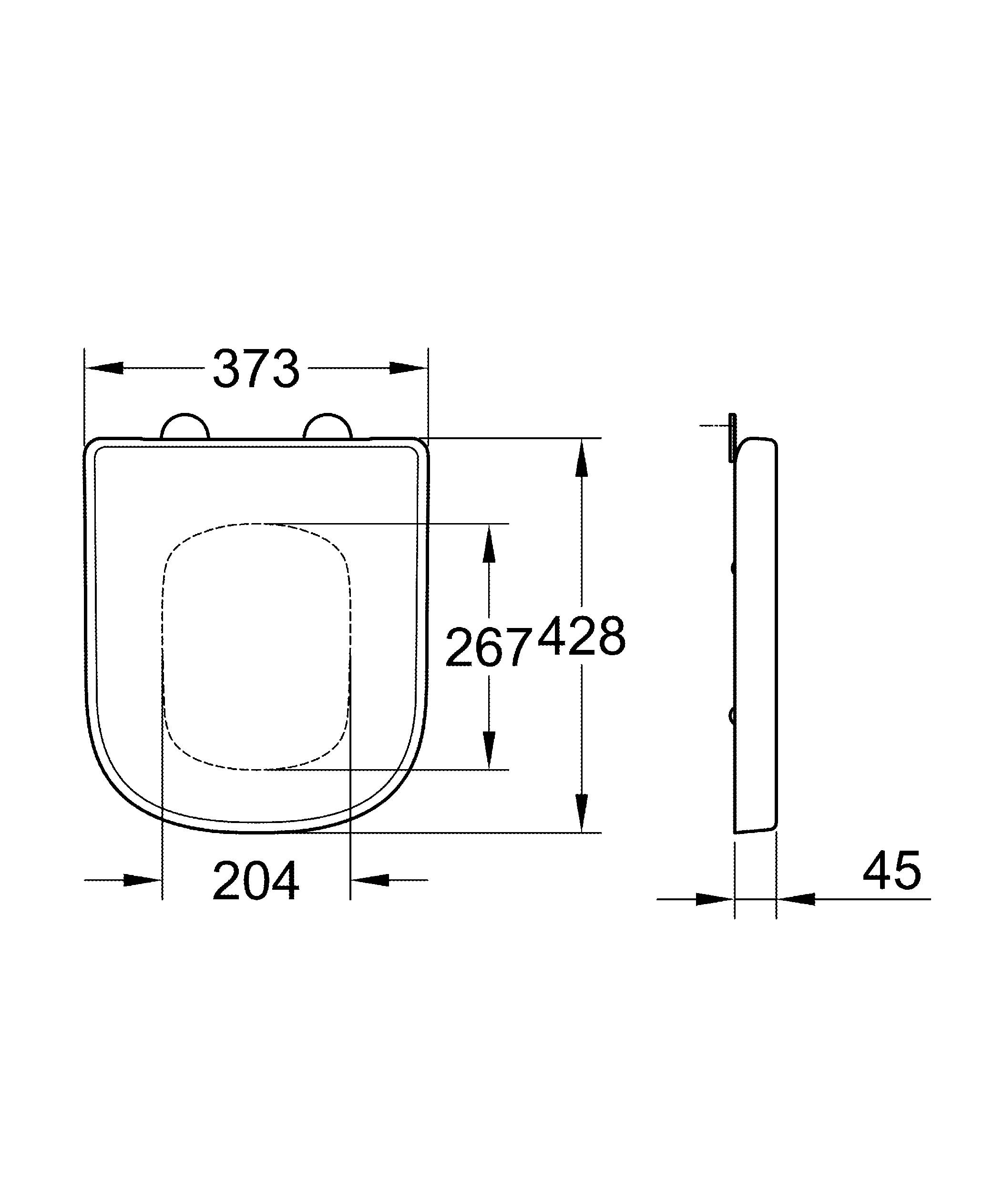 NW0027 Подвесной унитаз настенный Белый Grohe Euro Тайвань - Вид №3