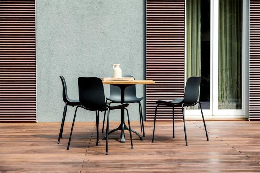 NORR11 Штабелируемый пластиковый стул на алюминиевых ножках Langue sun-id-1401105 - Вид №2