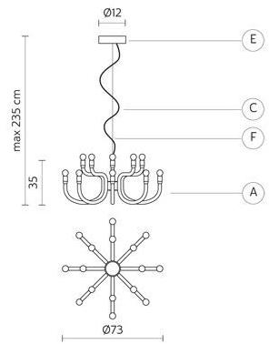 Karman Подвесной светильник из алюминия Snoob sun-id-1421245 - Вид №3