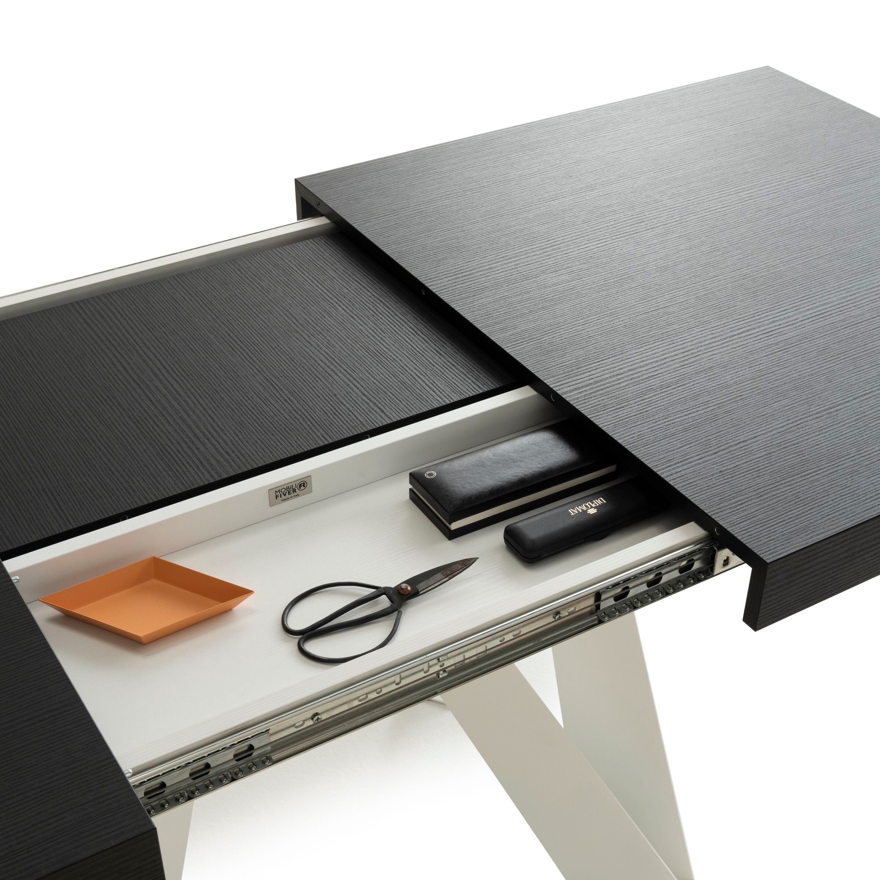 Выдвижной прямоугольный стол из железа с меламиновой столешницей Mobili Fiver ROMINA ARCH-00069646 - Вид №10