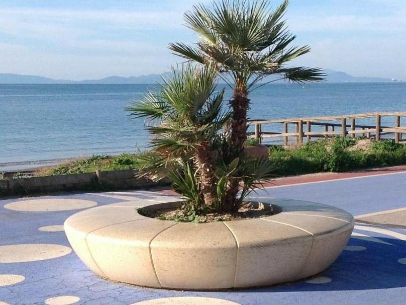 Bellitalia Круглая скамья со встроенной сеялкой без спинки Olimpo sun-id-1390442 - Вид №5