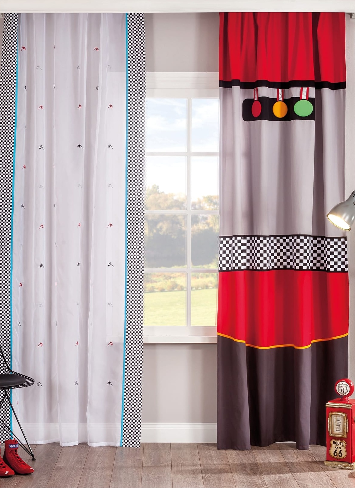 Тюль для детской 140х260 см BiPanel, 1 полотно CILEK CHAMPION RACER 00-3832604 Белый Santreyd  - Вид №1