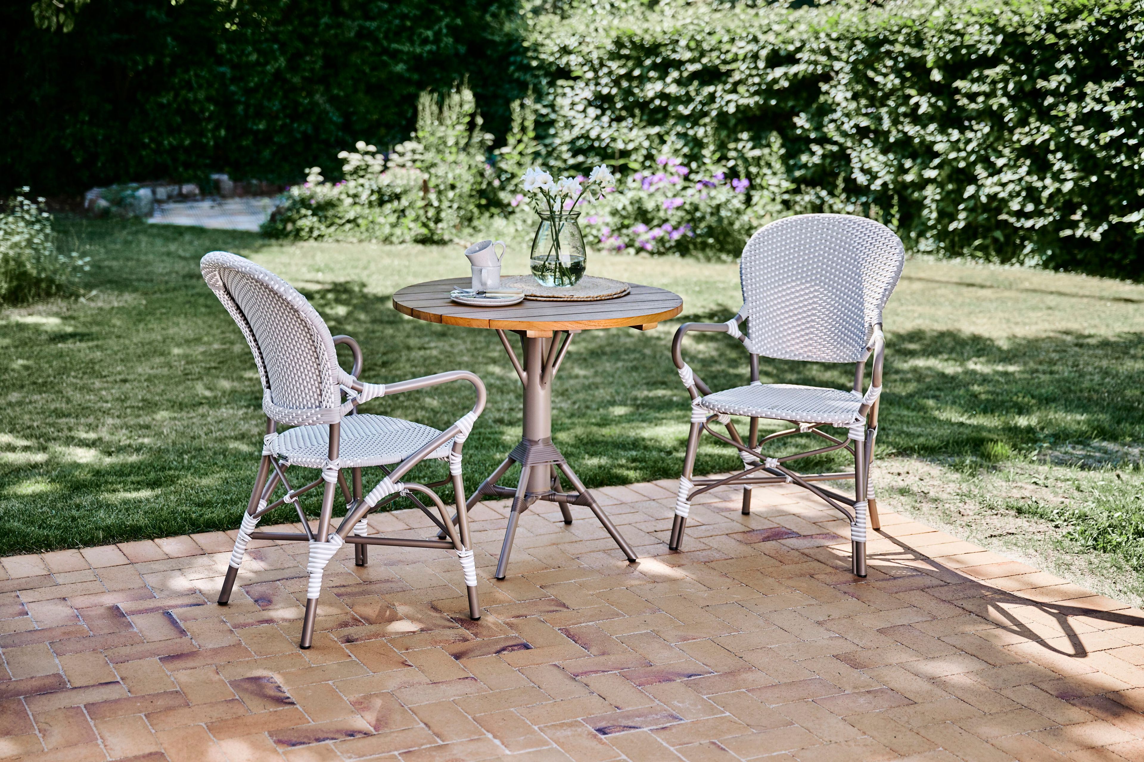 Круглый стол из алюминия и дерева со спицами Sika Design Alu Affäire ARCH-00053897 - Вид №1