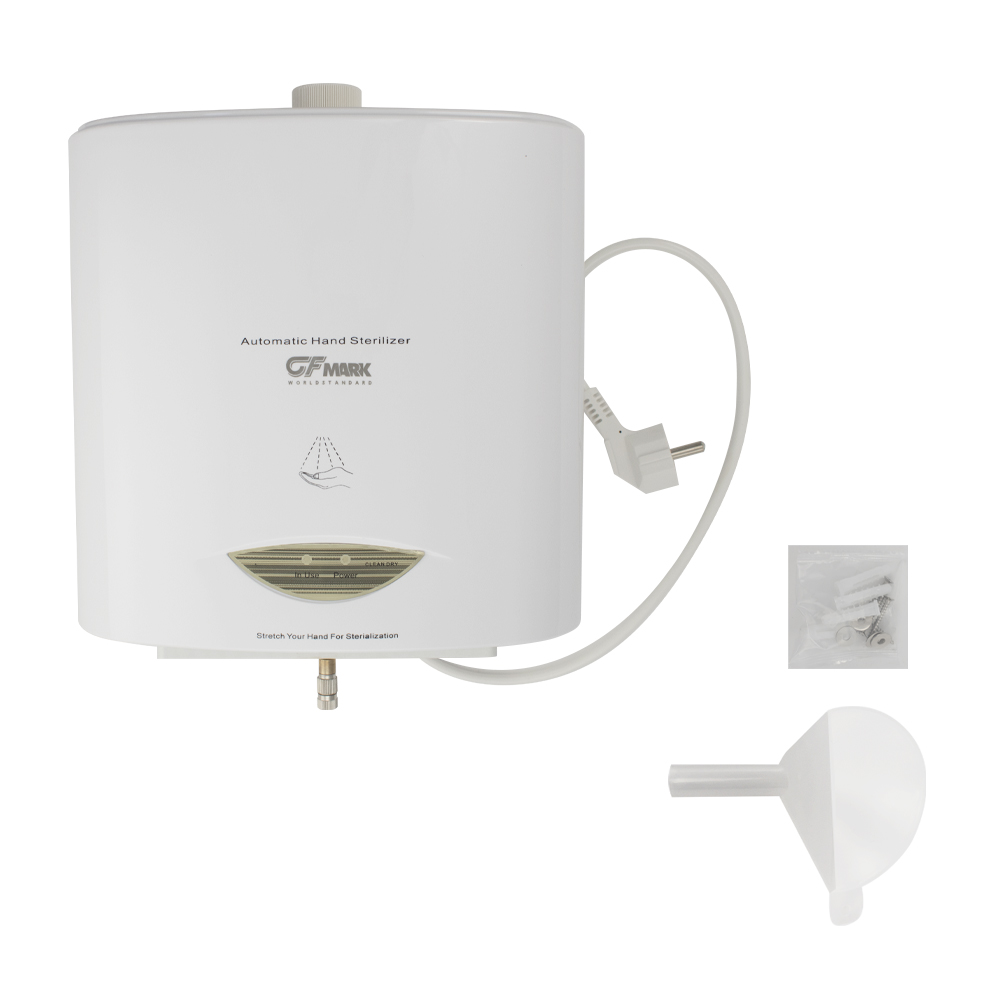 GFmark - Дозатор сенсорный, ДЕЗИНФЕКЦИЯ, белый, пластик АБС, 2000 мл, код: 6342  - Вид №7