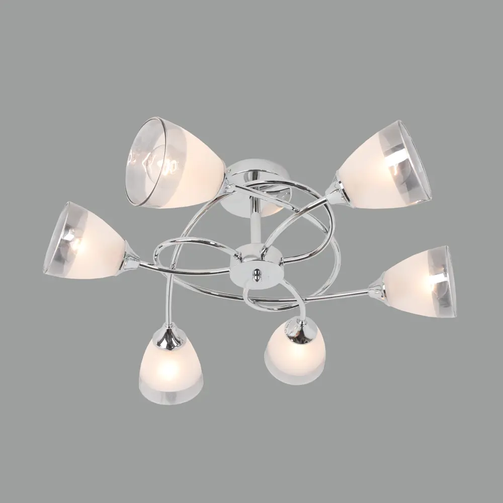 Люстра потолочная «Costa» 24000-6 6 ламп 18 м² цвет серебристый 87657947 STLM-2075328 SCHAFFNER  - Вид №1