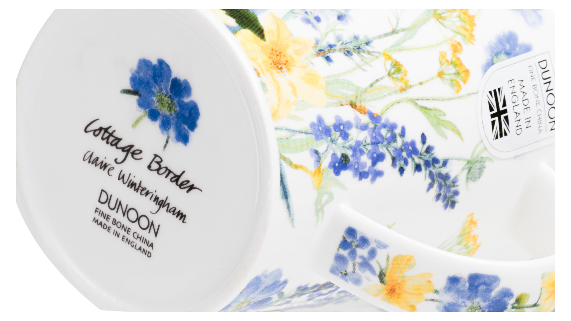 10671202 Dunoon Кружка Dunoon "Садовые цветы.Кернгорм" 480мл (голубая) Фарфор костяной  - Вид №4