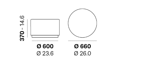 Круглый полиэтиленовый пуф Pedrali Wow ARCH-00146095 - Вид №2
