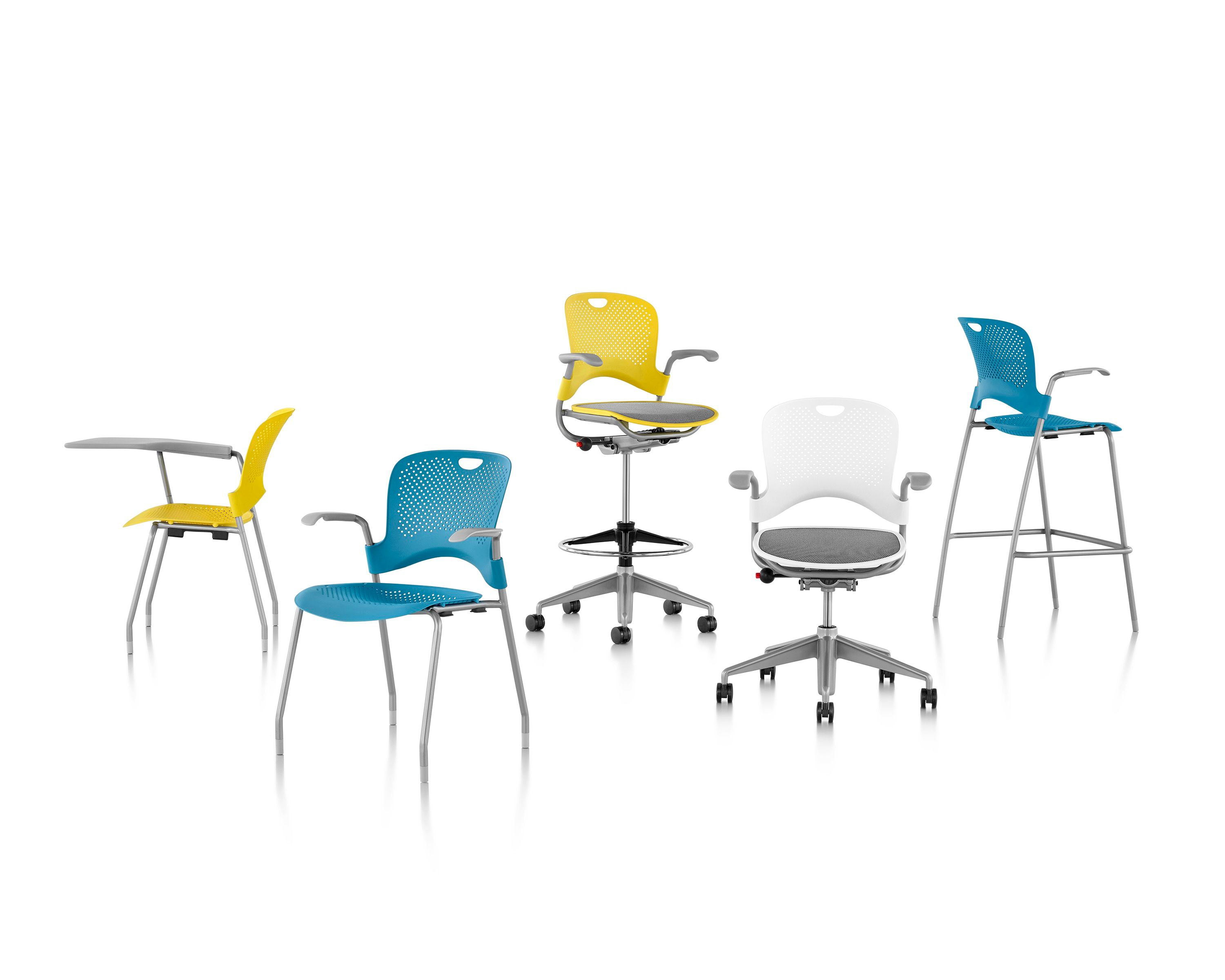 Нейлон® 5 спиц поворотный офисный стул с подлокотниками Herman Miller Caper ARCH-00127176 - Вид №8