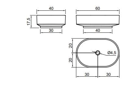 Овальная столешница из Cristalmood® Antoniolupi Borghi ARCH-00014023