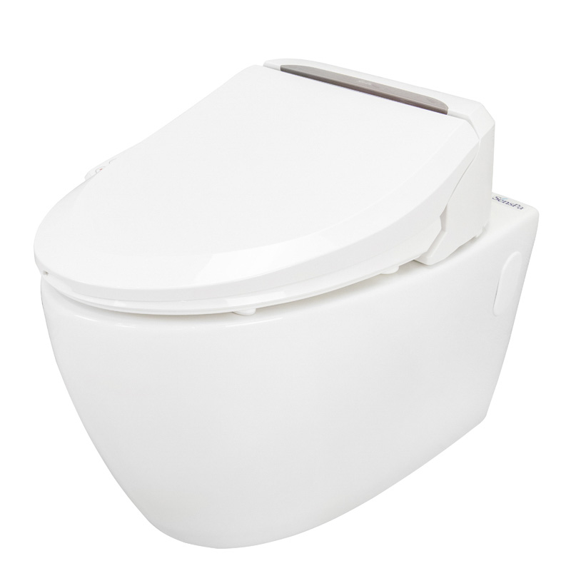 Комплект электронное биде Senspa + Безободковый подвесной унитаз Подвесной унитаз + JK 750 L sun-id-2005385