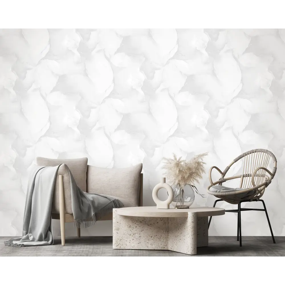 Флизелиновые обои ATELIERO Rocher серые с абстрактным узором 89395980 STLM-1577022 - Вид №4