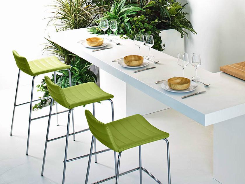 Midj Барный стул высокий обитый Cover sun-id-1416599 - Вид №1