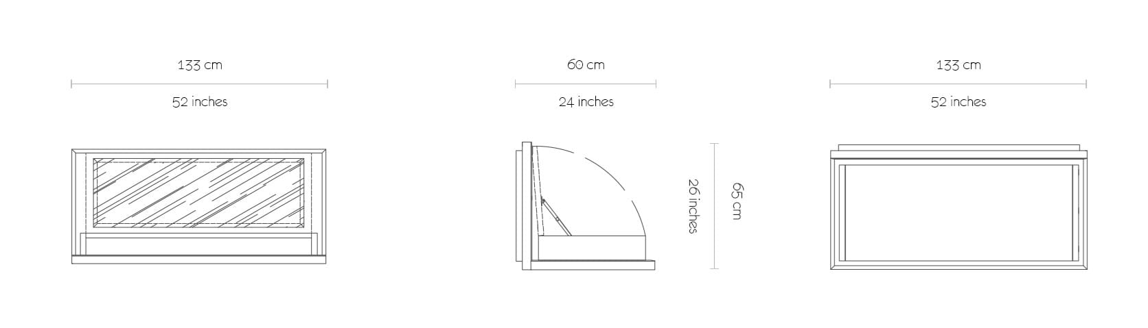 Деревянный туалетный столик MORADA Vogue ARCH-00012165 - Вид №2