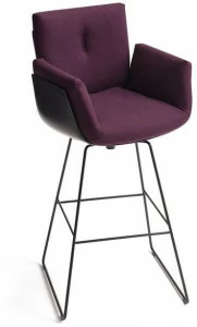 COR Высокий табурет из ткани со спинкой Alvo