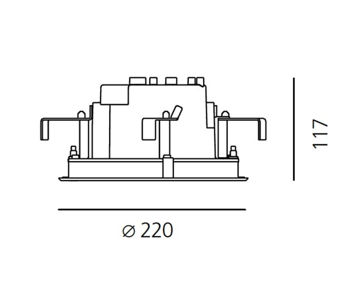 Утопленный потолок алюминиевый открытый прожектор Artemide Ego ARCH-00057547 - Вид №17
