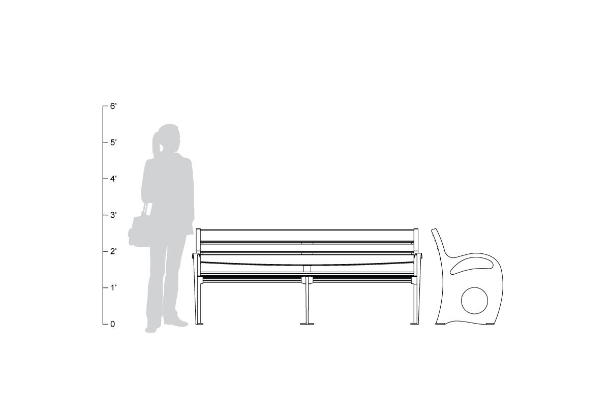 FSRT52 Скамейка Леда  Forms-surfaces  - Вид №10