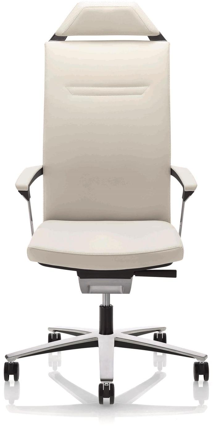 ZÜCO Поворотное офисное кресло из кожи с подлокотниками Duca re Dr 104/dr102/dr105 - Вид №3