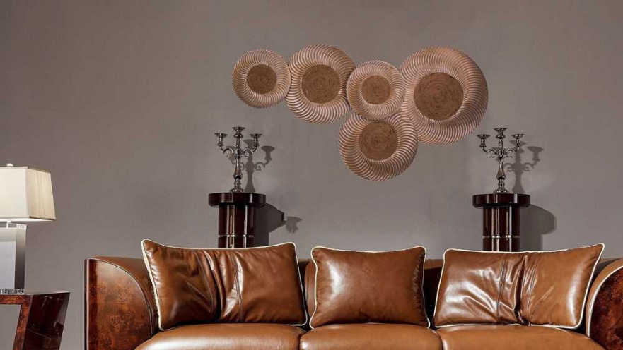 Настенное панно из дерева catcher thoughts 130*85см. EVENHOME ДИЗАЙНЕРСКИЕ 129709 Коричневый  - Вид №3