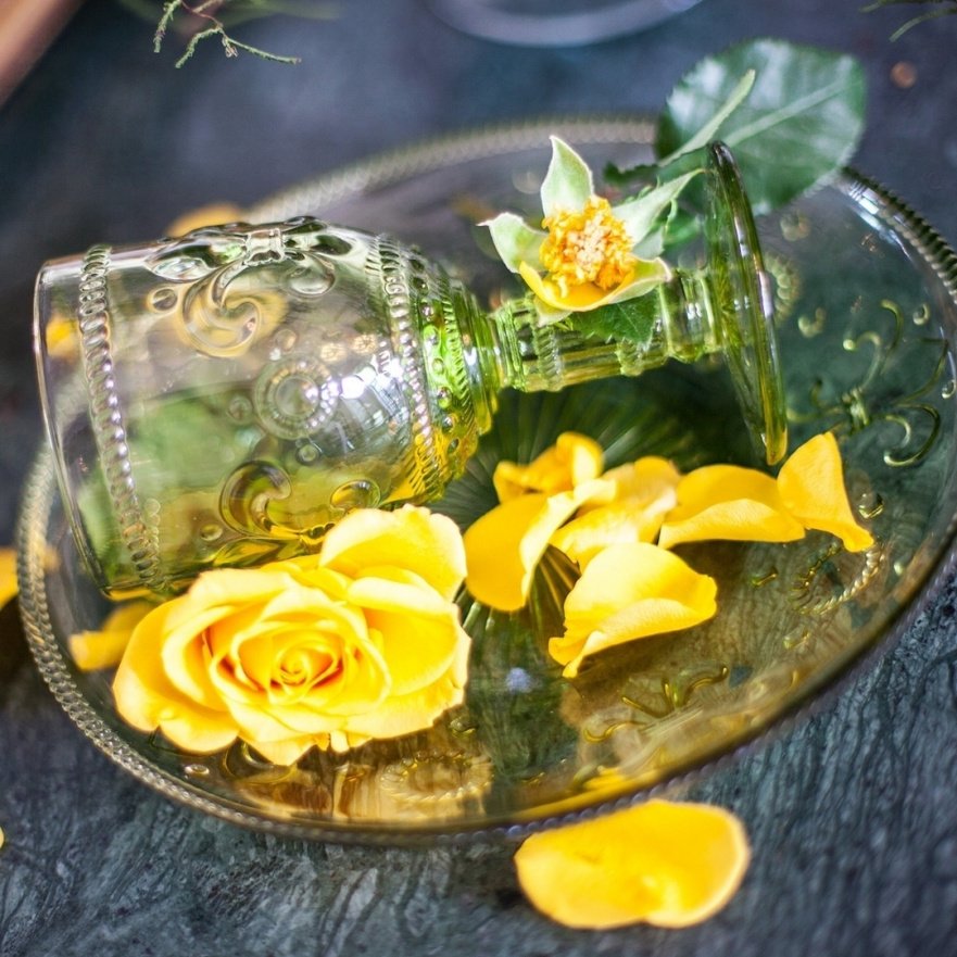 Комплект винных фужеров «Королевская лилия» BYOBJECT CRYSTAL 030040 Голубой;зеленый;фиолетовый Object Desire - Вид №6