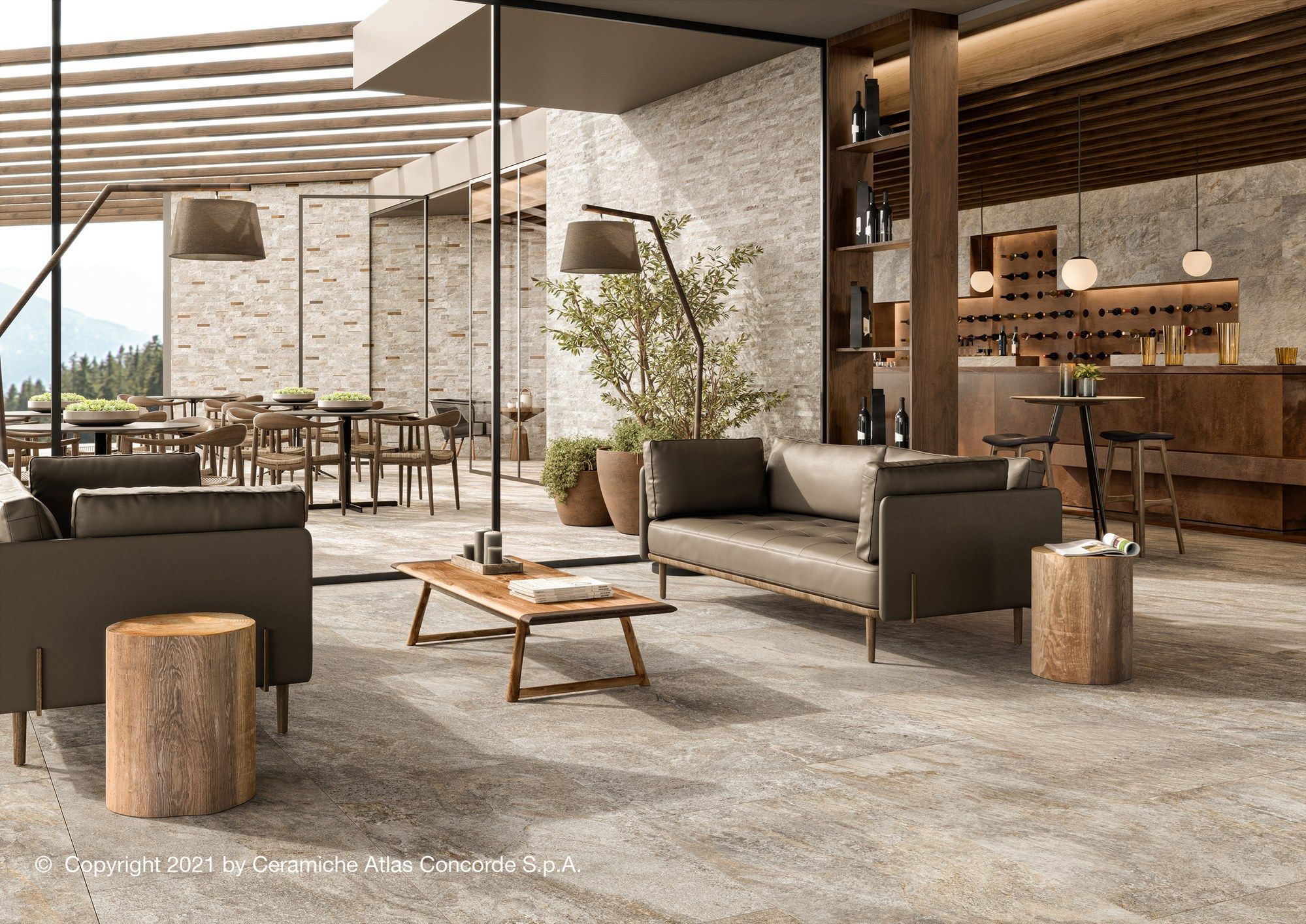 Мозаика из керамогранита с эффектом камня Atlas Concorde Norde ARCH-00107552 - Вид №6