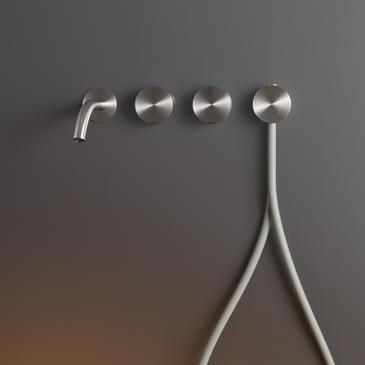 Настенные 2 смесителей, установленные для ванной с носиком L. 170 мм и круглая душевая рука диаметр 65 мм  GIO84 CEADESIGN  - Вид №1