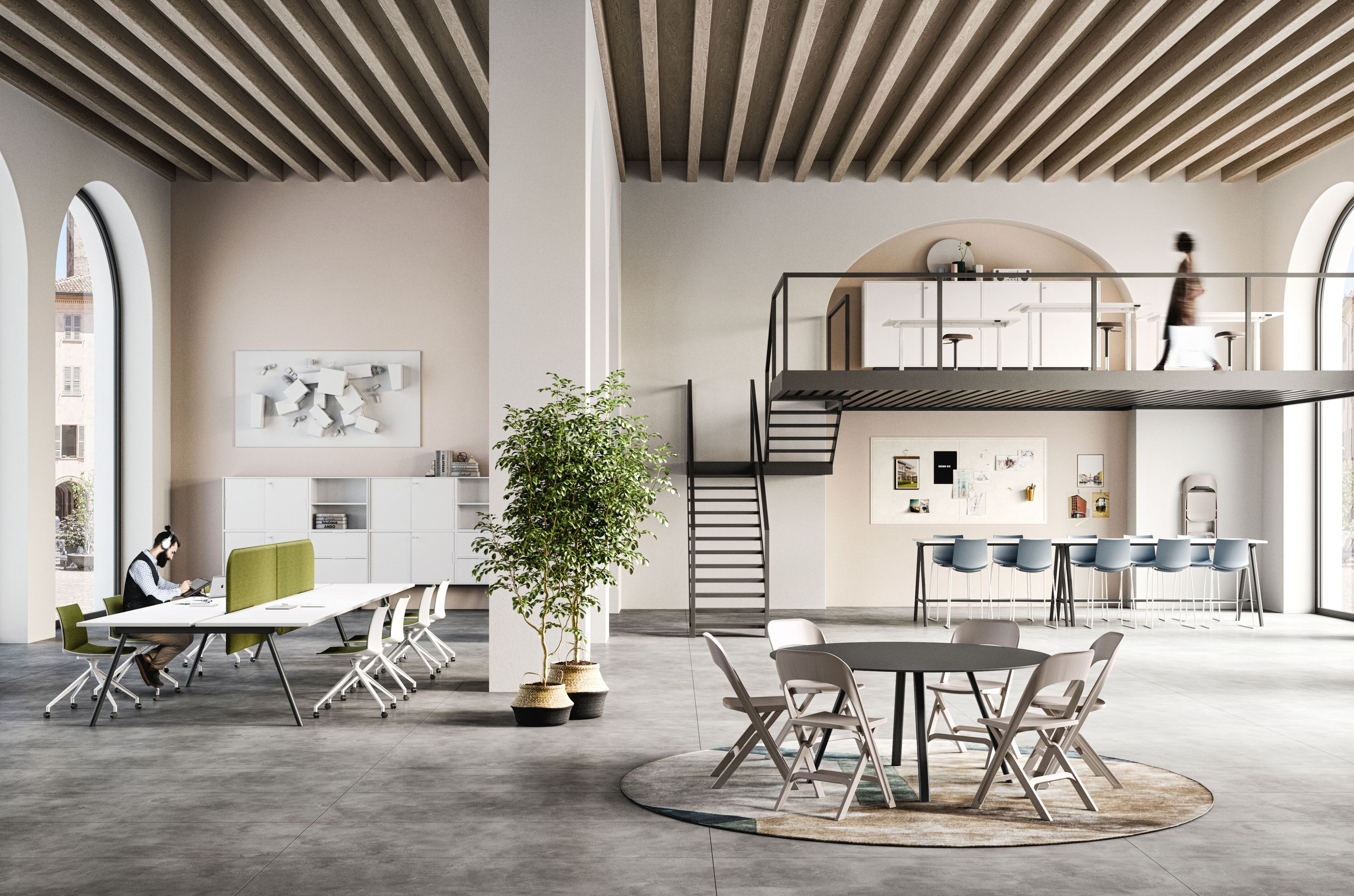 Круглый стол из ламината или Compactop® GABER Surfy 2027 ARCH-00095941 - Вид №4