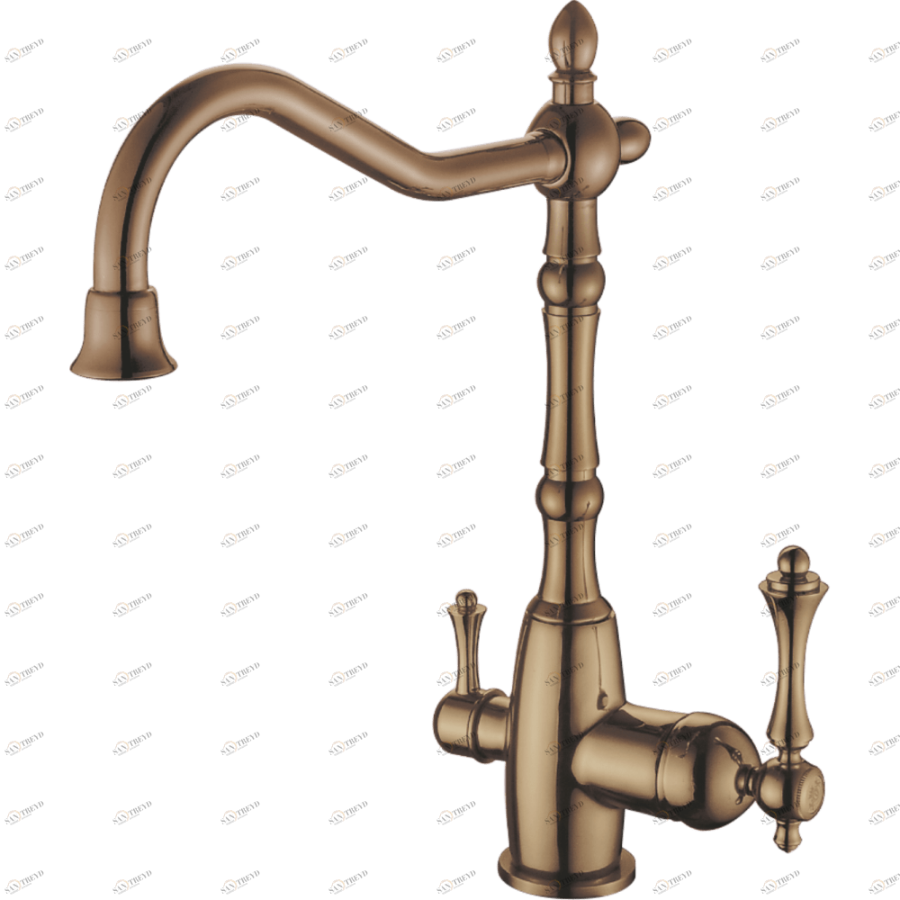 GZ 77022D Смеситель для кухни с подключением к фильтру с питьевой водой Ganzer Бронза.﻿ Ganzer Германия 14029