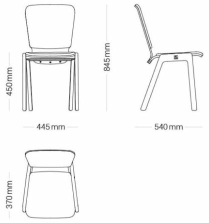 Askia Стул складной из ореха Tipro 1.c11.wl.stbk - Вид №10