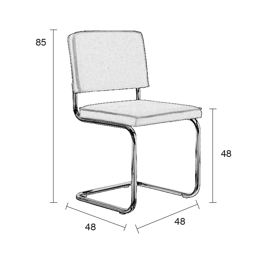 Стул Ridge Vintage серый Zuiver 1100105 - Вид №8