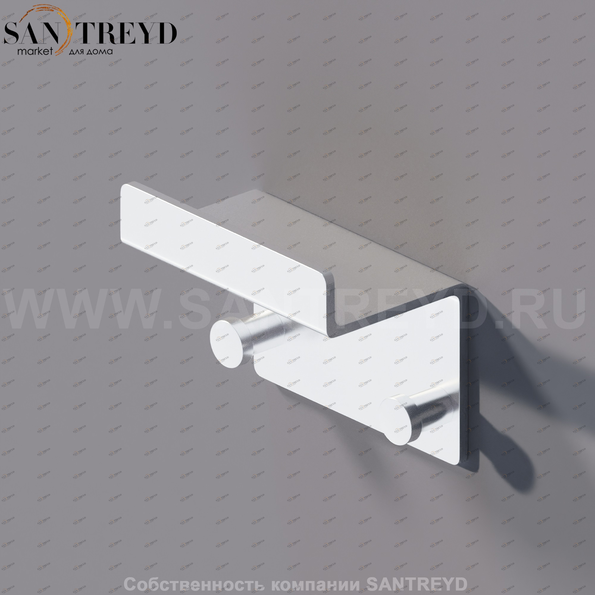 Agape MACH Крючок для одежды хромированный сатин AMAC0658SP