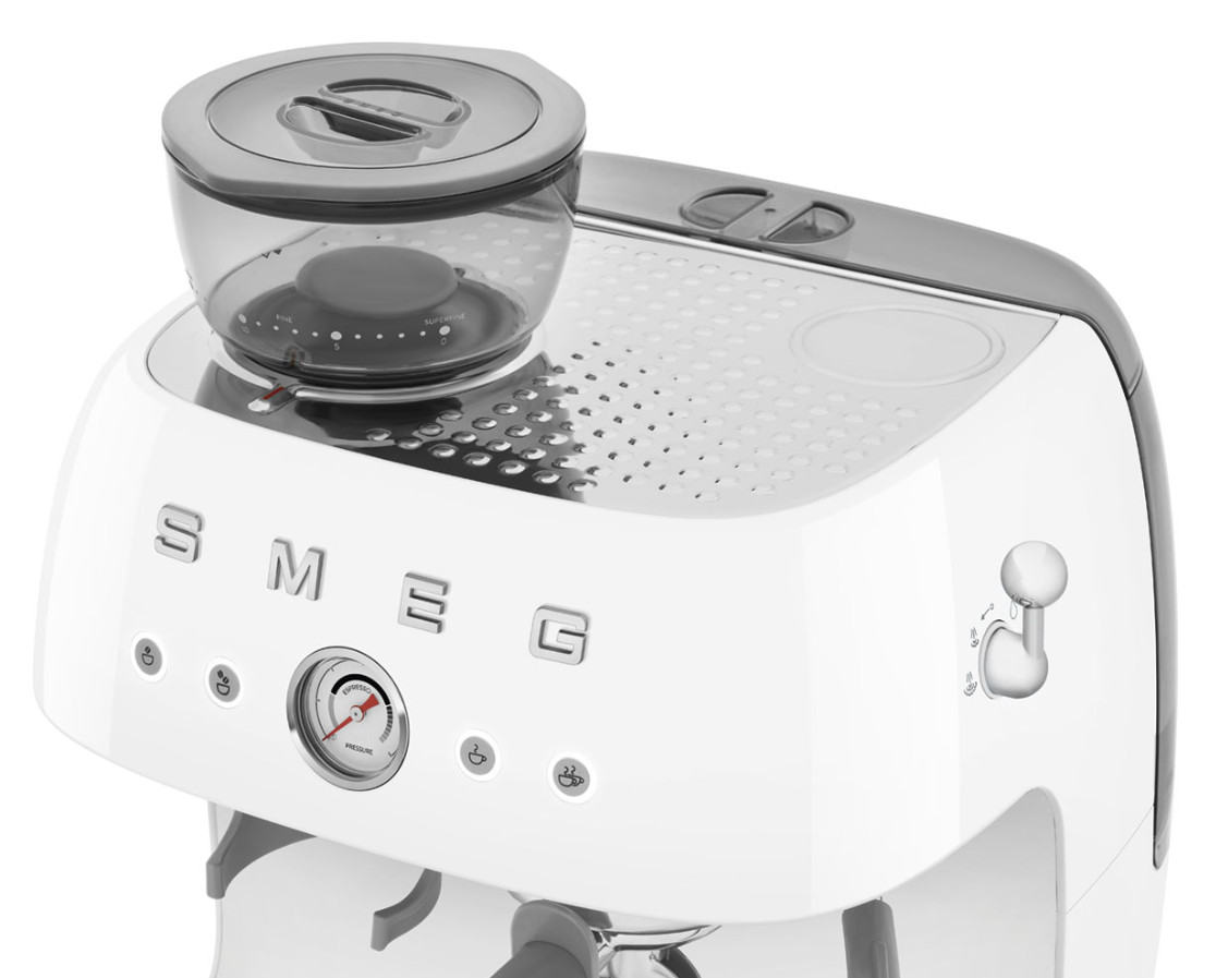 5488551 Кофеварка рожковая Smeg EGF03PGEU белый STDN-0112486 - Вид №4