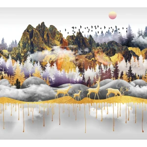 Фотообои Золотое копытце флизелиновые, 300x270 см, L13-262