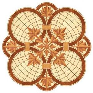 Художественный паркет Da Vinci Розетка 26-158 Дуб Селект (Гладкая) х1000диаметр мм.