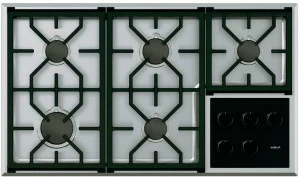 Wolf Газовая встраиваемая плита из нержавеющей стали Piani cottura a gas Icbcg365t/s