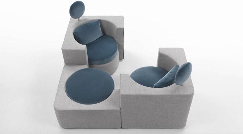 Marac Пуф / журнальный столик из ткани Hug sun-id-1466572 - Вид №5