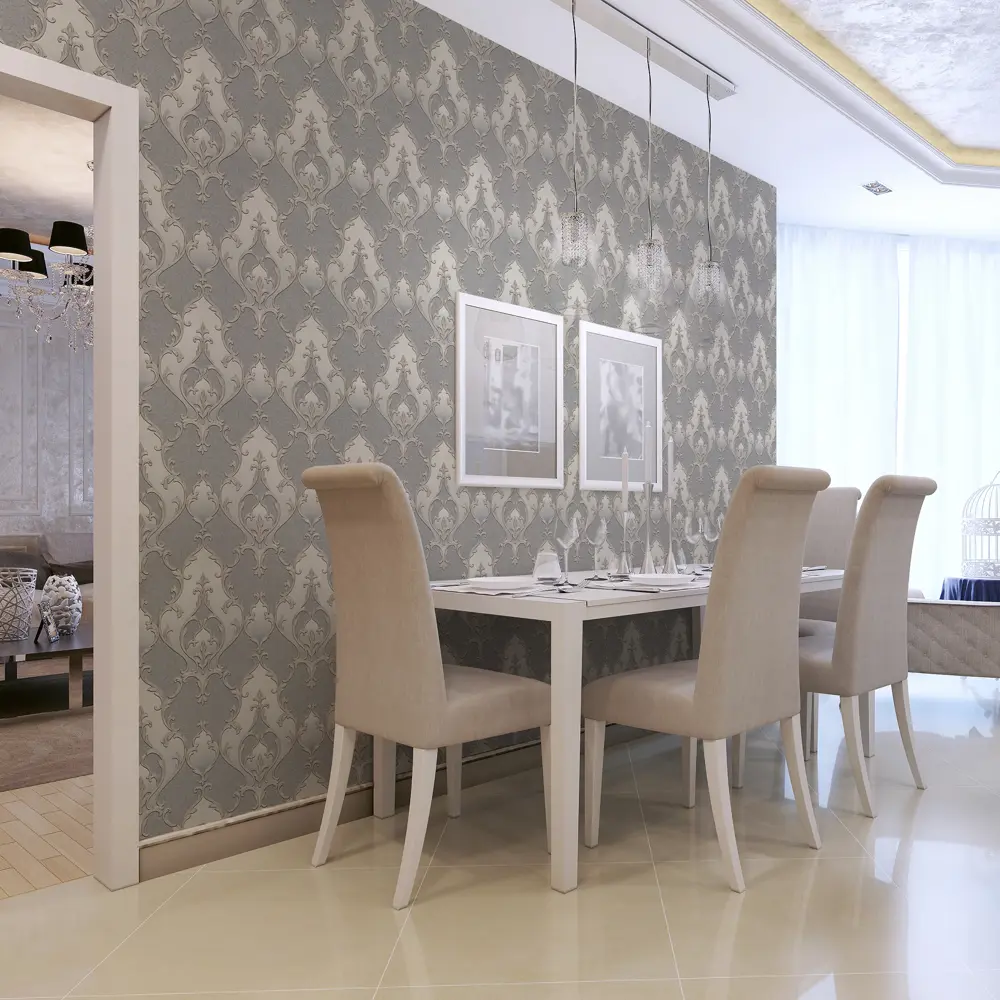Обои флизелиновые Wall Decor Бухара серые 1.06 м 75142-42 84575609 STLM-2112956 - Вид №3