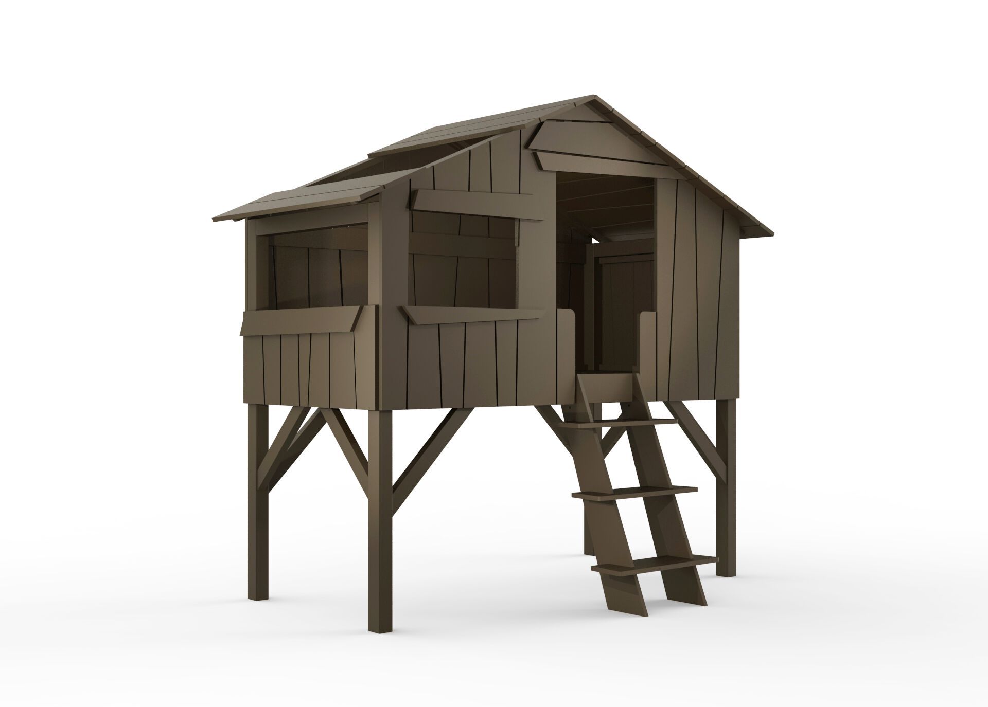 Односпальная кровать из МДФ Mathy by Bols КРОВАТИ И ГОРКИ ДЛЯ ДОМИКОВ НА ДЕРЕВЕ ARCH-00136891 - Вид №27