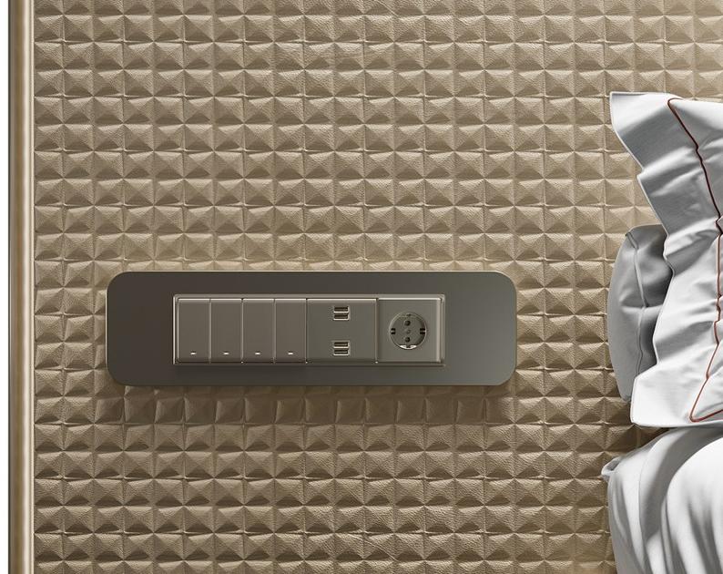 Reflex Кровать двуспальная в коже с высоким изголовьем Oh sun-id-1454879 - Вид №2