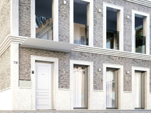 Навес из закаленного стекла