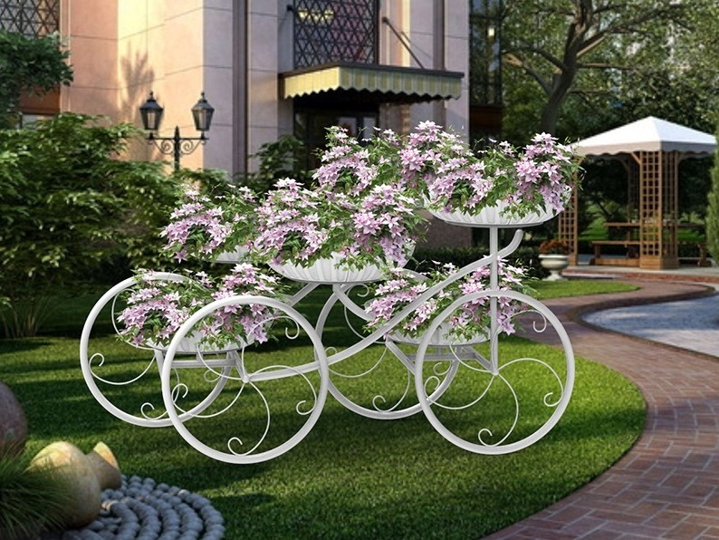 13905 КАРЕТА мини, городская цветочница с вазонами LAB.Space  - Вид №1