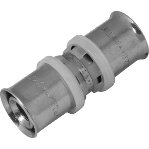 Муфта Valtec 20 мм никелированная латунь VTM.203.N.002020