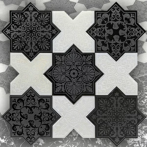 МОЗАИКА ИЗ МРАМОРА PNT (BLACK-WHITE) SKALINI PANTHEON