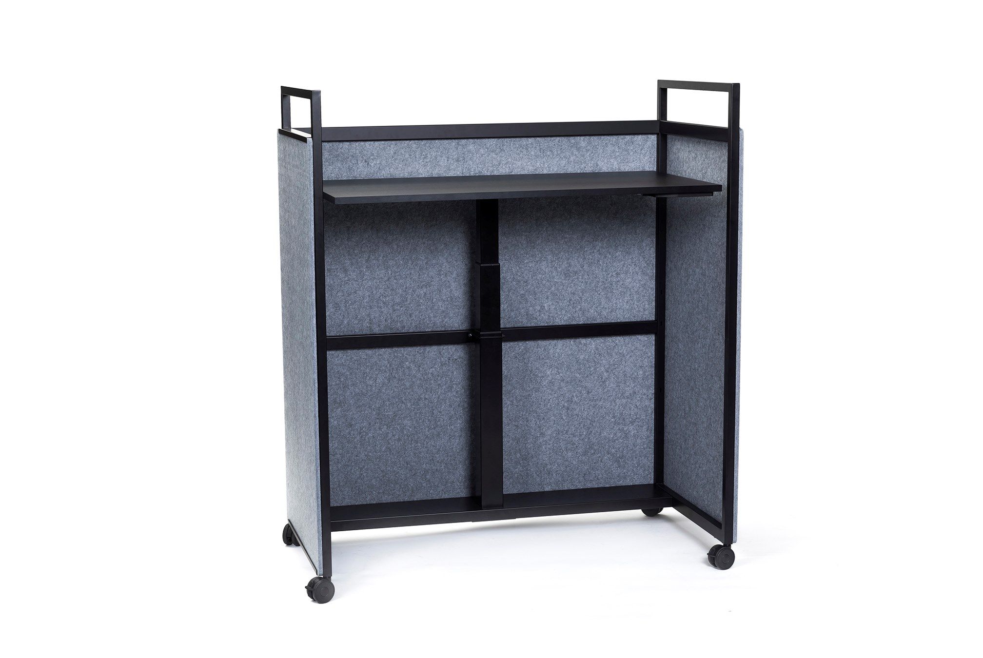 Рециркулированный ПЭТ регулируемая высота стол на колесах с электрической розеткой ECHOJAZZ MCART ARCH-00131553 - Вид №32