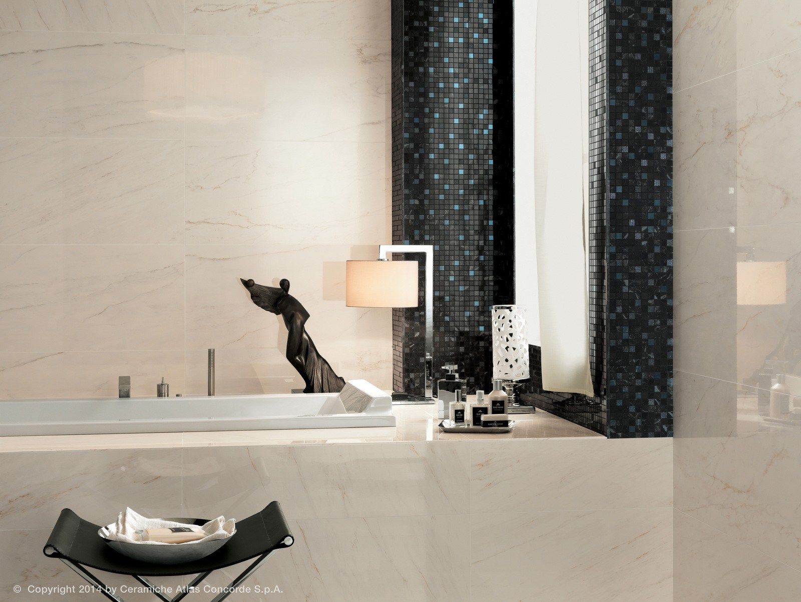 Белая паста керамическая мозаика Atlas Concorde Marvel Pro ARCH-00100008 - Вид №5