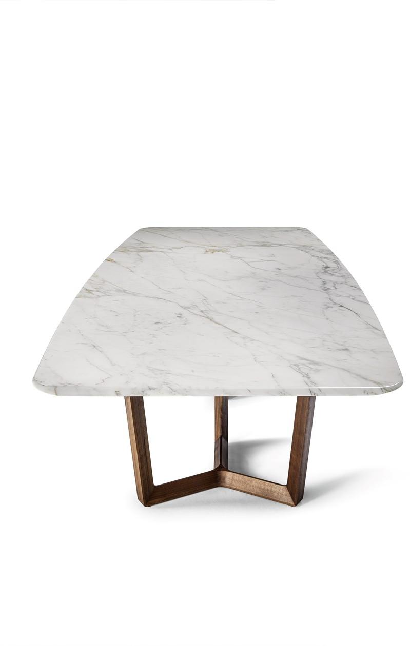 Poltrona Frau Прямоугольный стол из дерева и мрамора La collezione - tavoli e sedie sun-id-1362134 - Вид №4