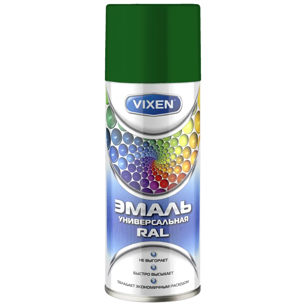 Краска аэрозольная Vixen цвет тёмно-зелёный 0.52 л 82608109 STLM-2066109 