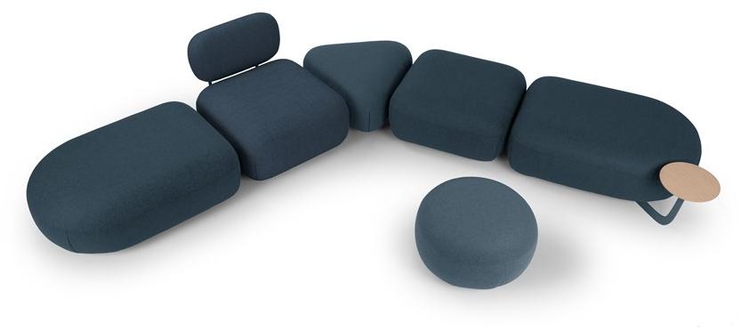 True Design Круглый мягкий пуф с полкой для журналов Code Cd80ro +cd60ro - Вид №15