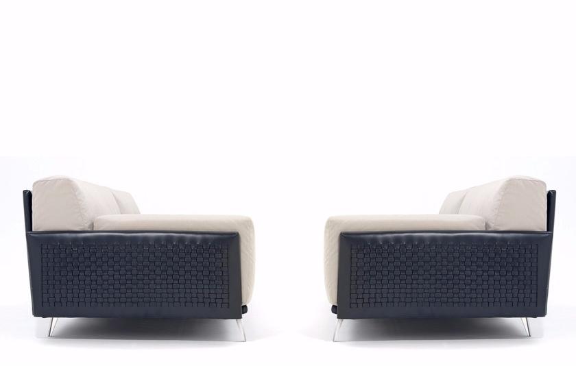 arflex 3-х местный кожаный диван в современном стиле с шезлонгом Frame sun-id-1378767 - Вид №1