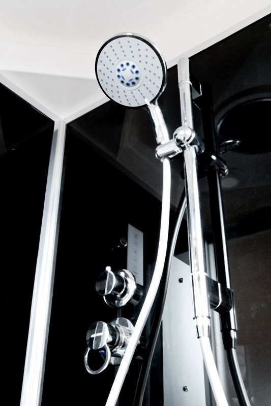 V1015 Душевая кабина DETO Серия V B01S+ эл. BLACK - Вид №17