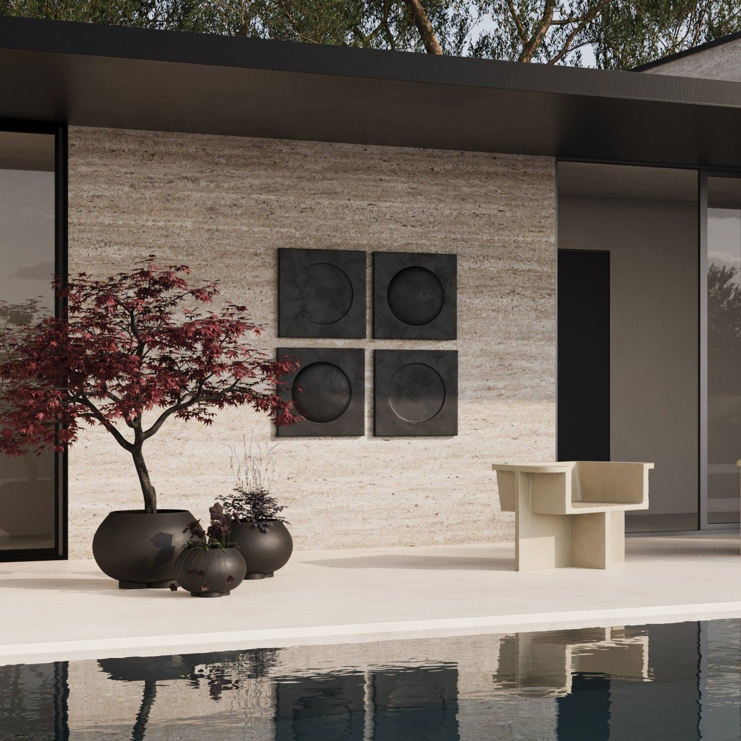 Овальный сосуд из фиброцемета 101 Copenhagen Urchin ARCH-00151417 - Вид №1